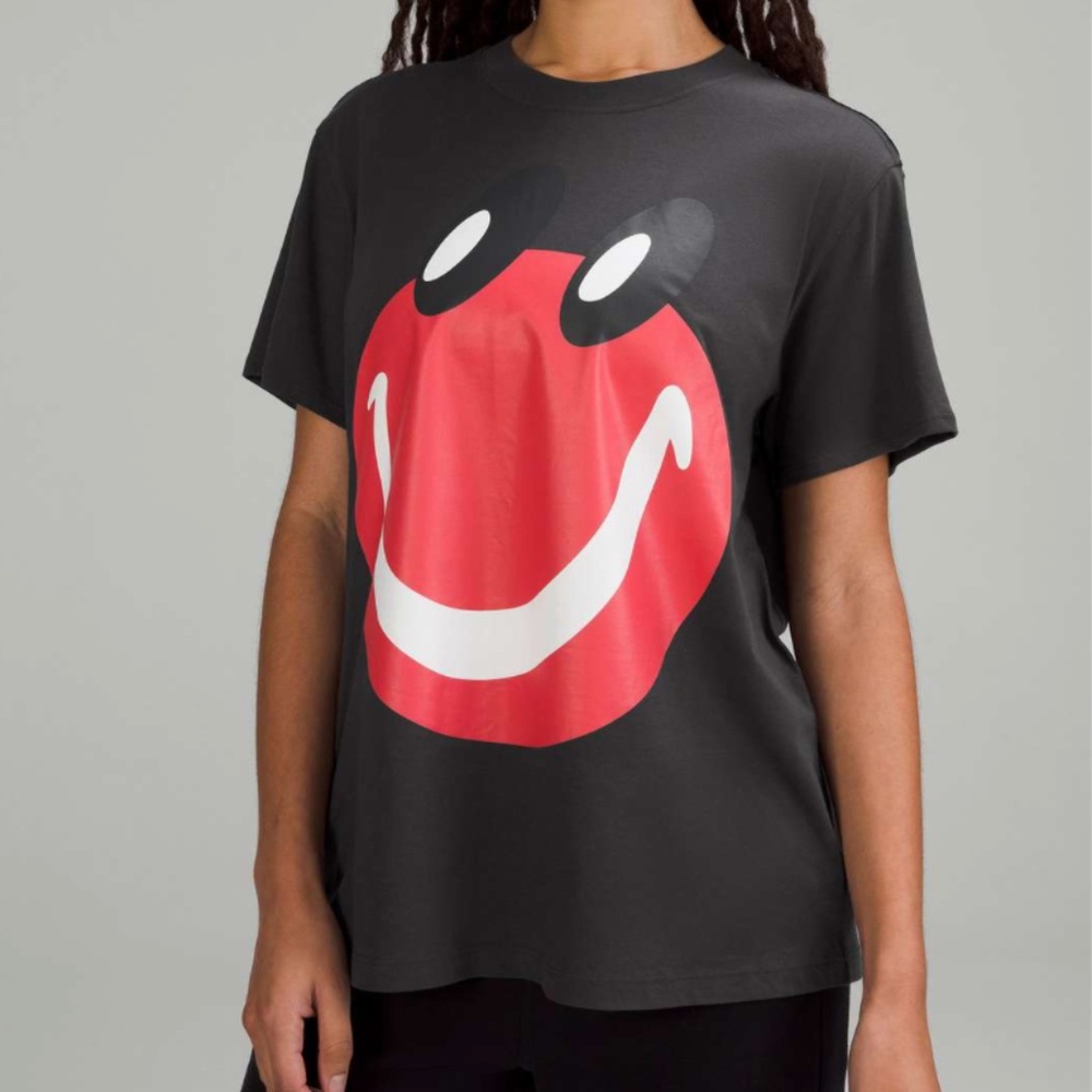 Lululemon All Yours T-Shirt Graphic - Graphite Grey - Size 10